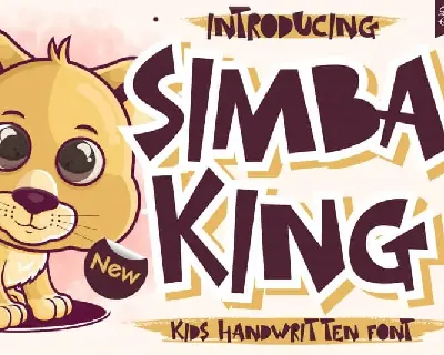 Simba King Display font