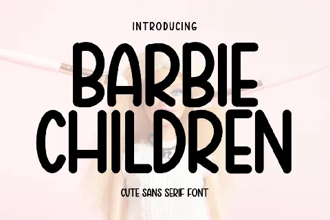 Barbie children font