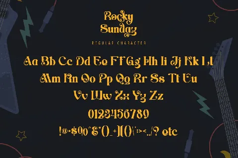 Rocky Sunday-Personal use font