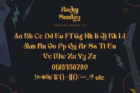 Rocky Sunday-Personal use font