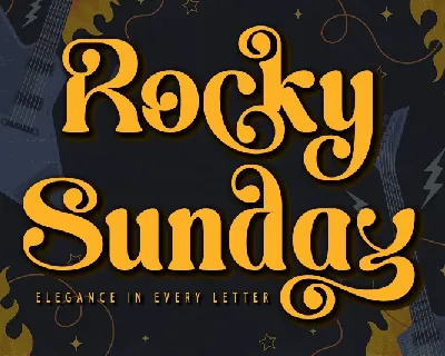 Rocky Sunday-Personal use font