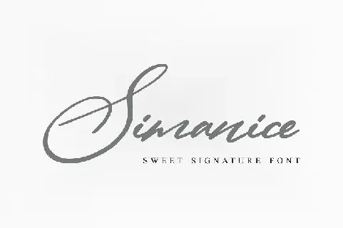 Simanice Signature font