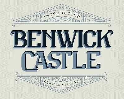 Benwick Castle font