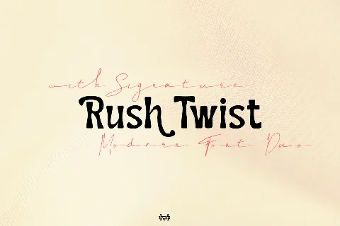 Rush Twist Demo font