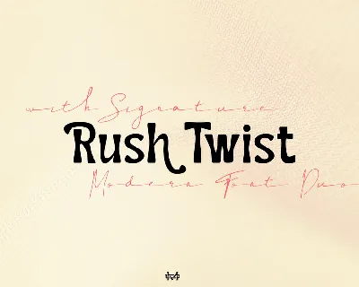 Rush Twist Demo font