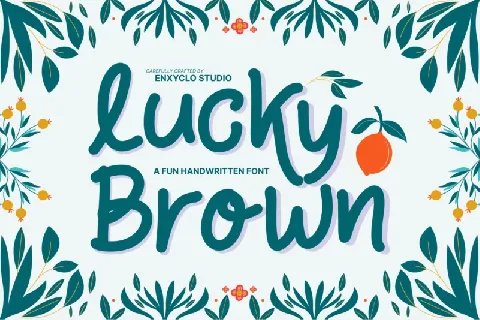 Lucky Brown font