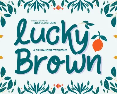 Lucky Brown font