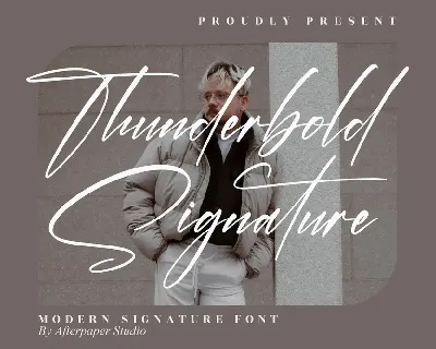 Thunderbold Signature font