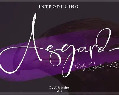 Asgard Script font