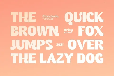 Chesterin font