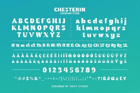 Chesterin font