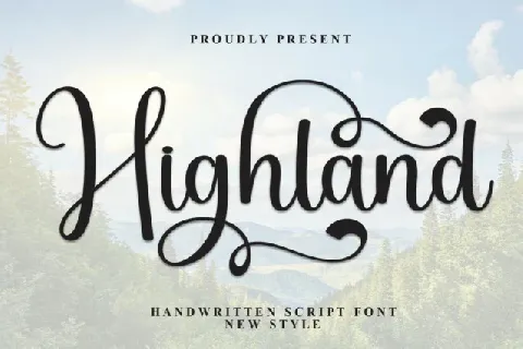 Highland Calligraphy font