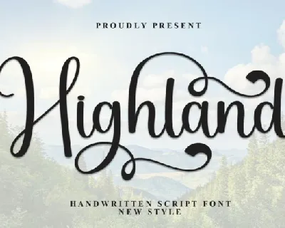 Highland Calligraphy font