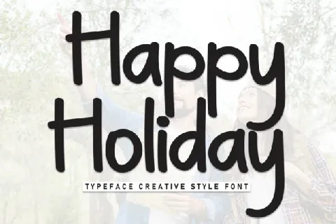 Happy Holiday Display font