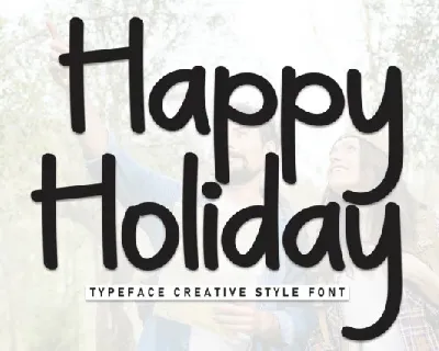 Happy Holiday Display font