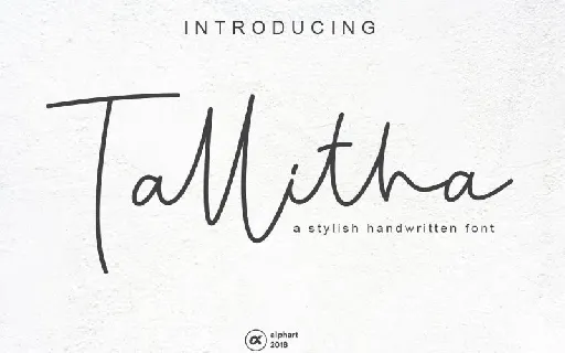 Tallitha Signature font