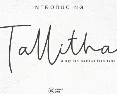 Tallitha Signature font