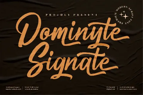 Dominyte Signate font