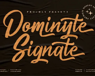 Dominyte Signate font