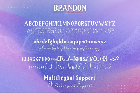 Brandon Selection font