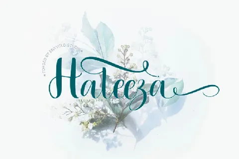 Haleeza font