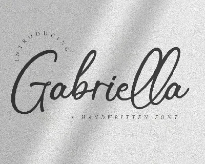 Gabriella Typeface font