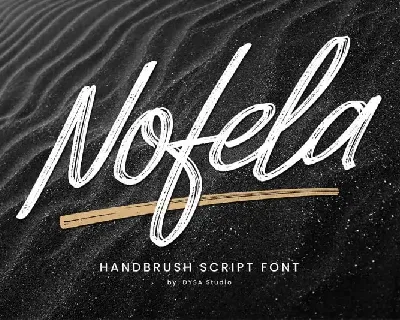 Nofela Brush font