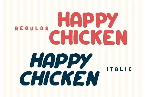 Happy Chicken Display font
