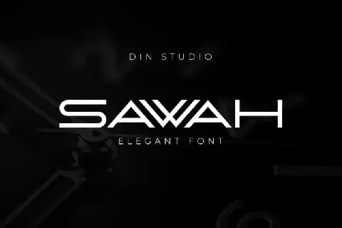 Sawah Display font
