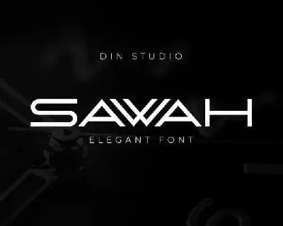 Sawah Display font