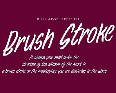 Brush Stroke font