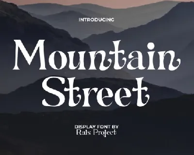 Mountain Street font