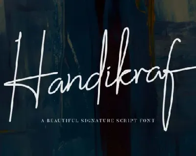 Handikraf Signature font