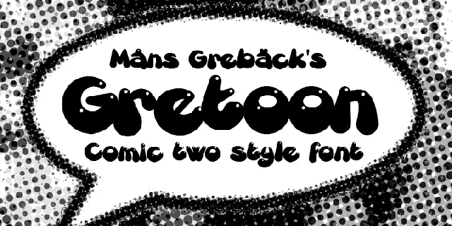 Gretoon font family