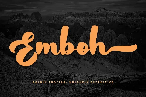 Emboh - Personal use font