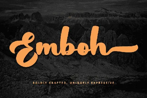 Emboh - Personal use font