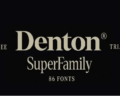 Denton Family font