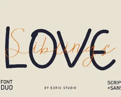 Siblings Love Demo font