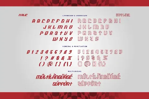 Racemate Demo font