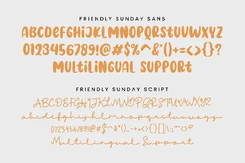 Friendly Sunday Sans font