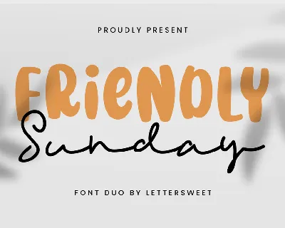 Friendly Sunday Sans font