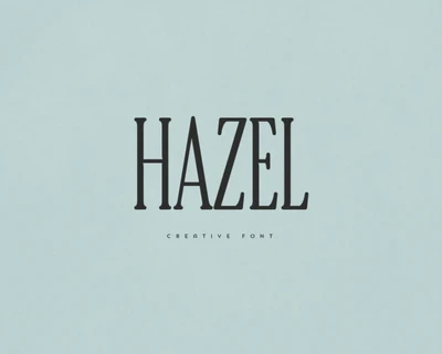 Hazel font