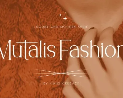 Mutalis Fashion font