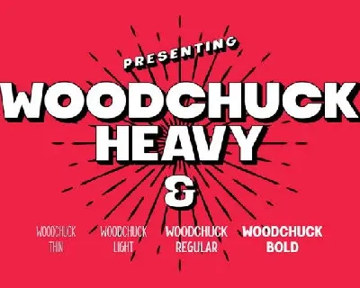 Woodchuck Family font