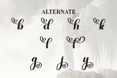 Angel Calligraphy font