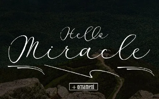 Miracle Script font