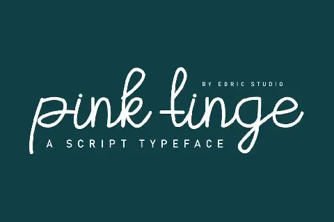 Pink Tinge Demo font