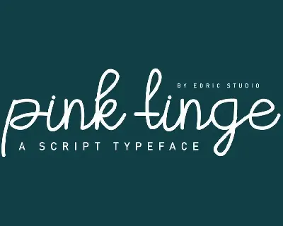 Pink Tinge Demo font