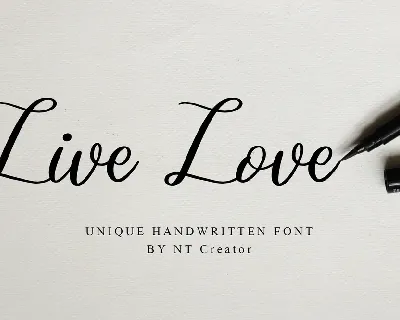 Live Love font