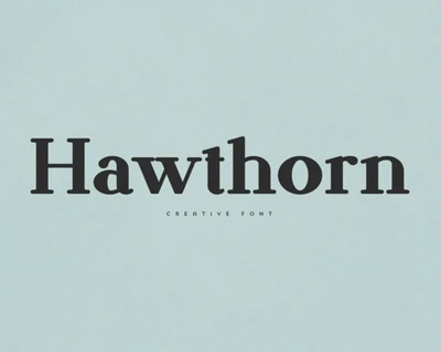 Hawthorn Serif font